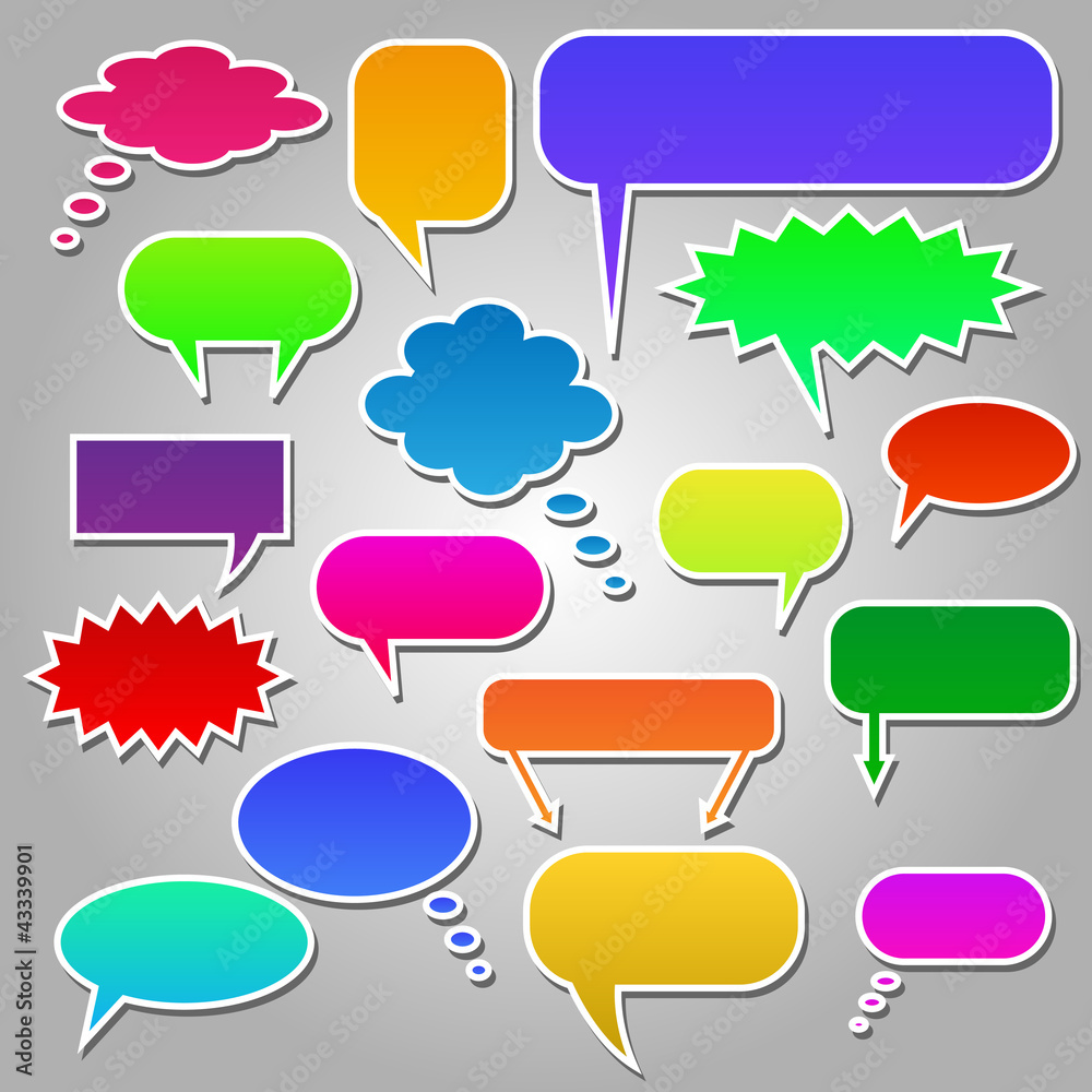 Colorful Chat Bubbles Colorful Chat Bubbles