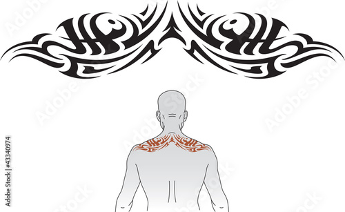 Tribal tattoo pattern
