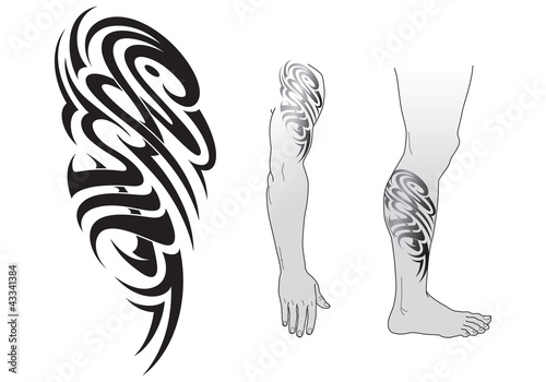 Tribal tattoo pattern