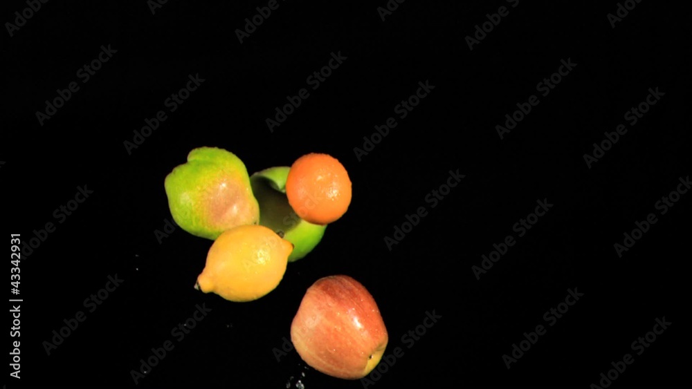 Fruits throwing in super slow motion Fruits throwing in super slow motion
