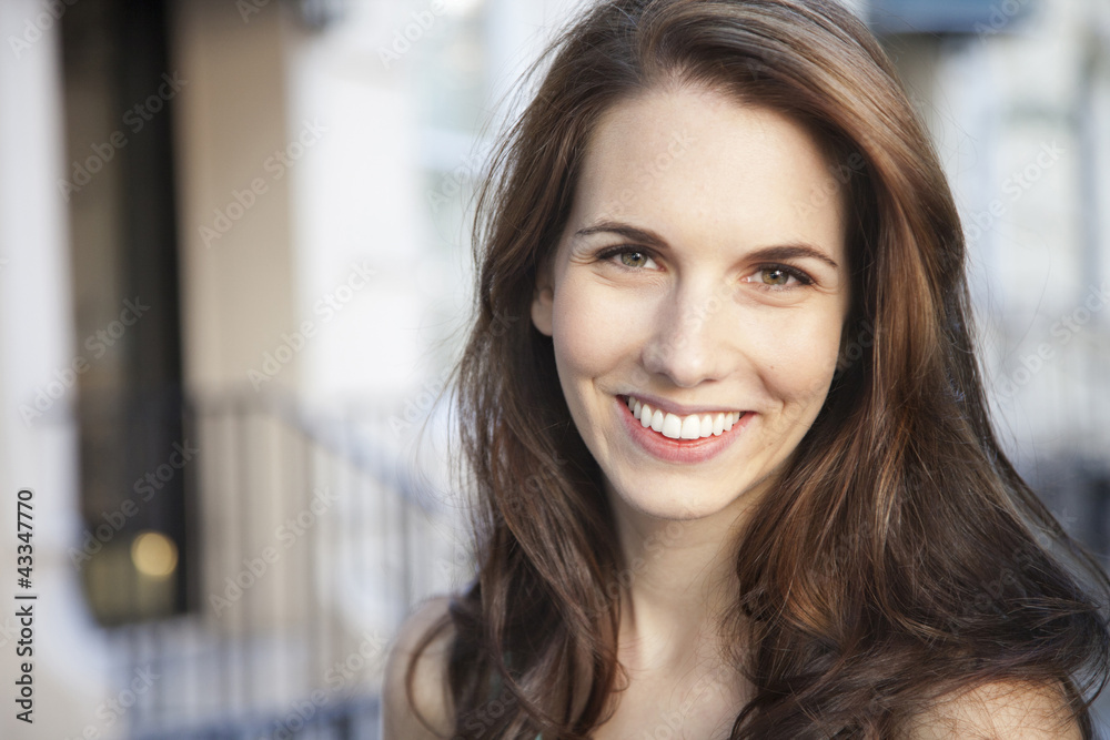 Smiling Caucasian woman Smiling Caucasian woman