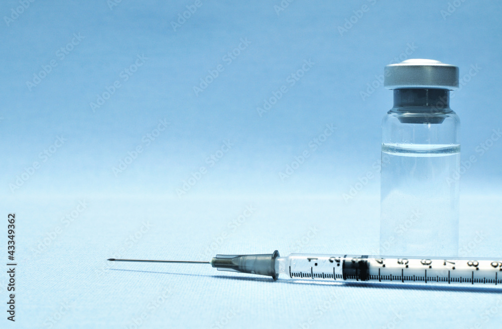Vials of medications.