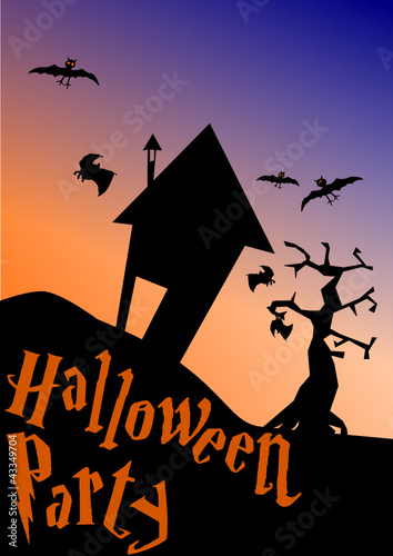 Halloween party background