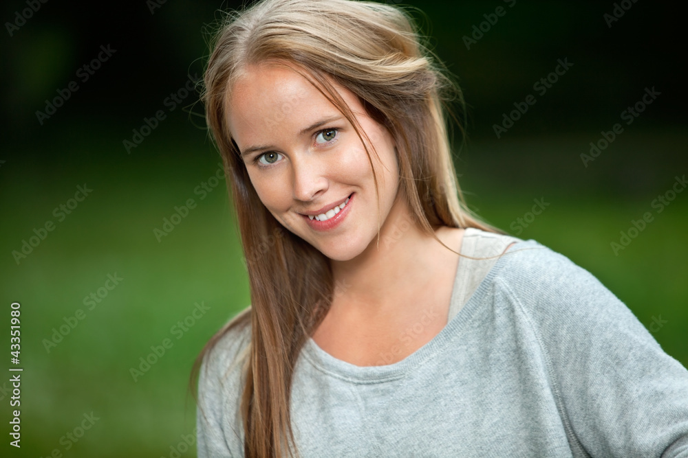 Cute Woman Smiling