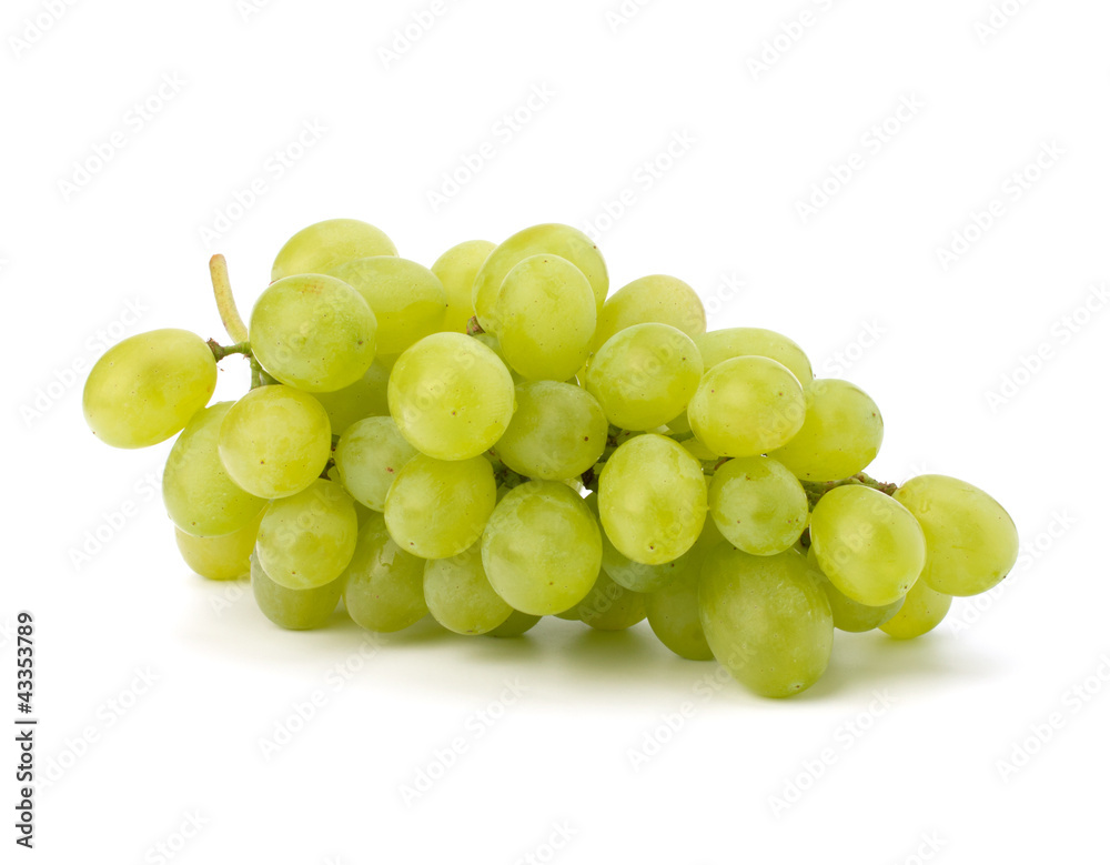 Perfect bunch of white grapes