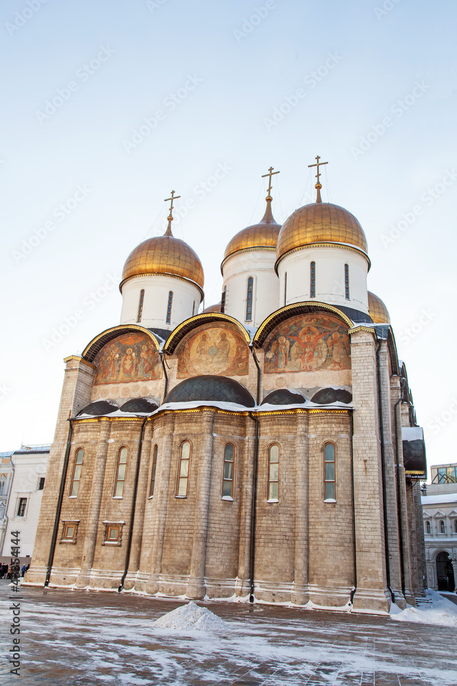 Obraz premium Form of Uspenski cathedral in the Moscow Kremlin