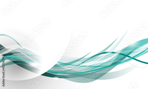 Blue abstract wave