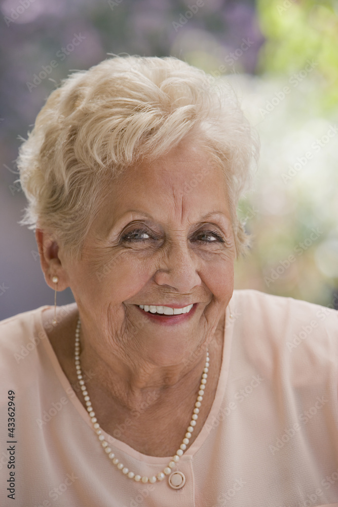 Smiling senior Hispanic woman Smiling senior Hispanic woman
