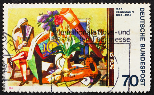 Postage stamp Germany 1974 Big Still-life by Max Beckmann
