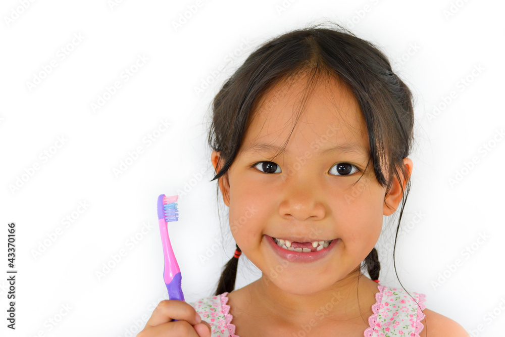 cute asian girl and toothbrush of thailand southeast asia cute asian girl and toothbrush of thailand southeast asia