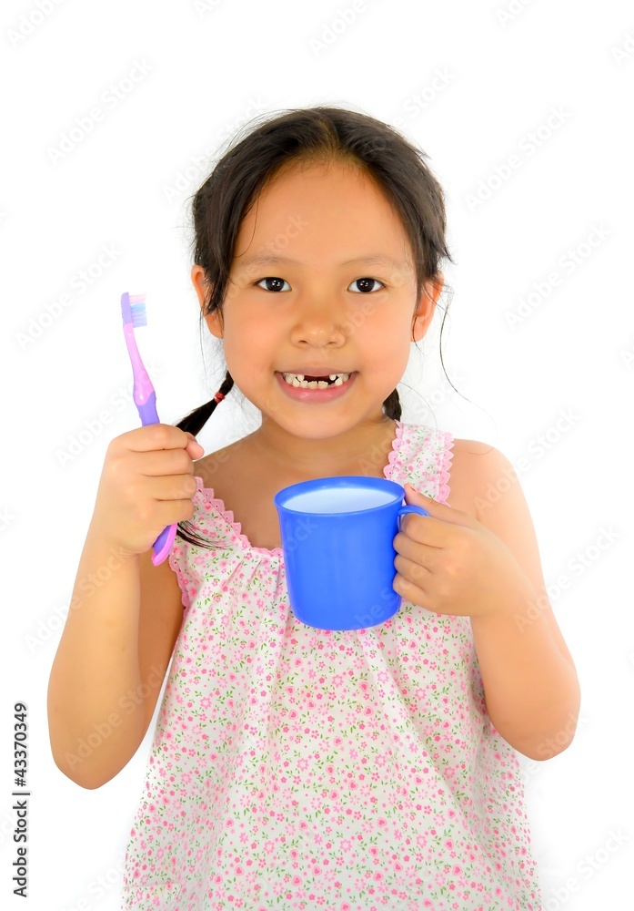 cute asian girl and toothbrush of thailand southeast asia cute asian girl and toothbrush of thailand southeast asia