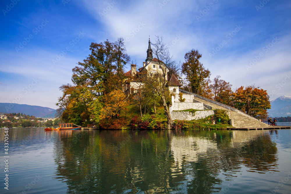 Bled with lake, Slovenia, Europe