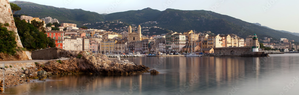 Bastia, Corsica panoramic view