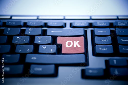 OK button on keyboard