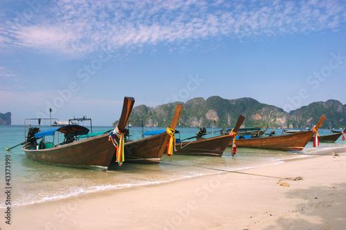 Beautiful Long beach, Phi Phi island, Thailand © honzahruby