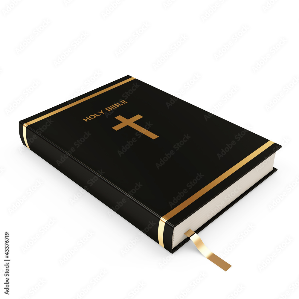 Holy Bible isolated on white background Holy Bible isolated on white background
