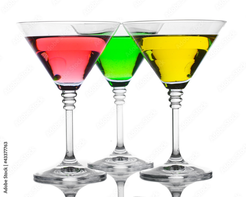alcoholic cocktails isolated on white alcoholic cocktails isolated on white