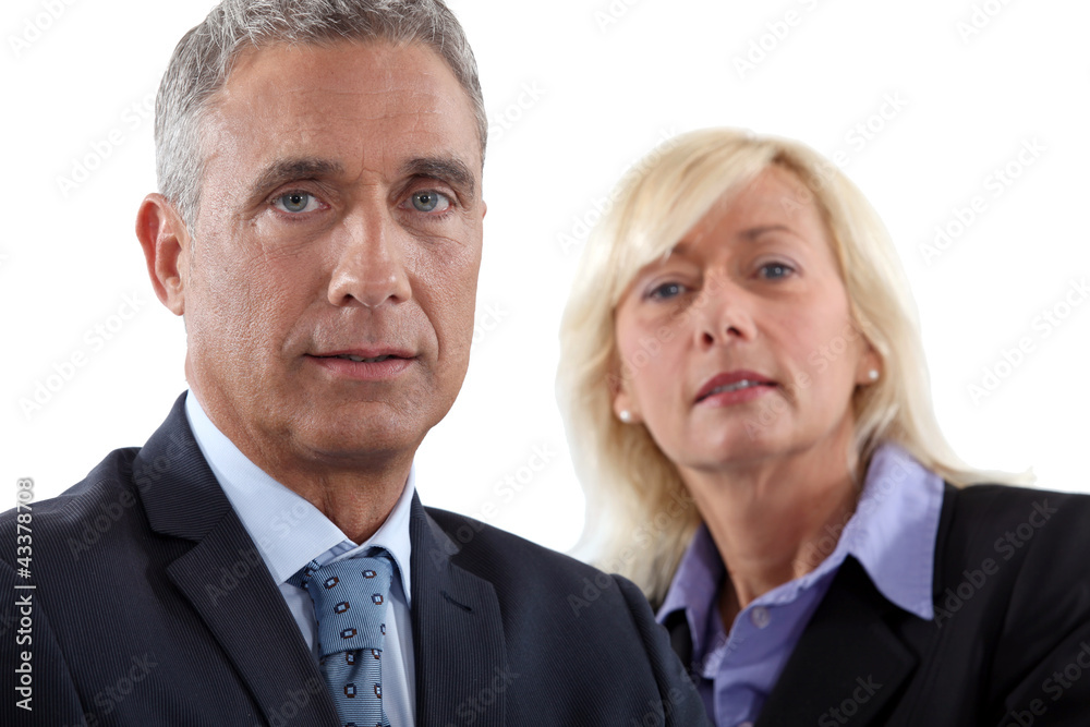 Mature business couple Mature business couple