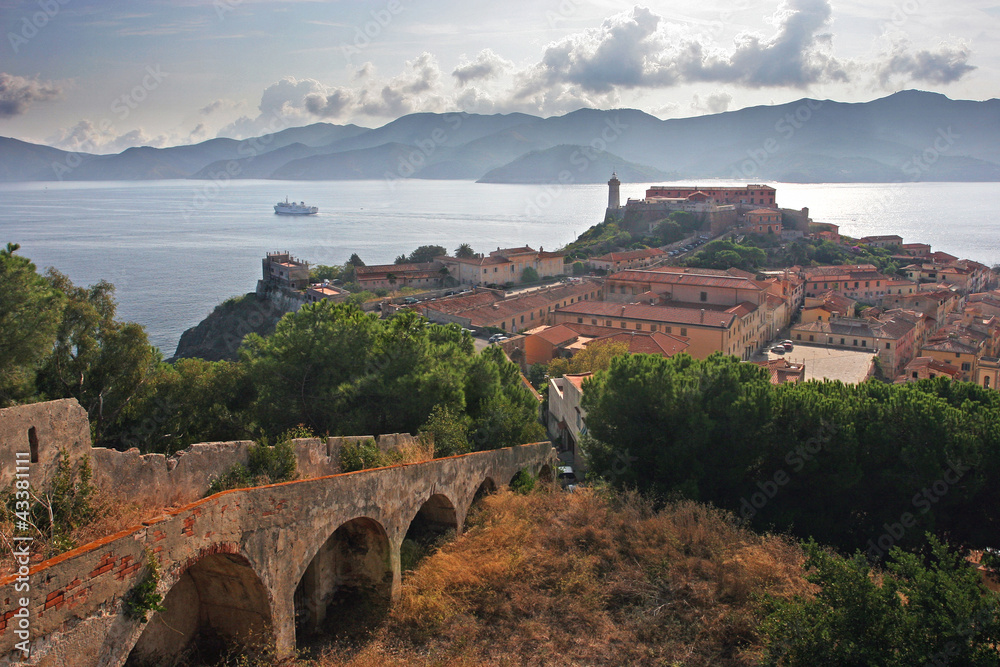 Porto ferraio fort, Elba, Tuscany, Italy - obrazy, fototapety, plakaty 