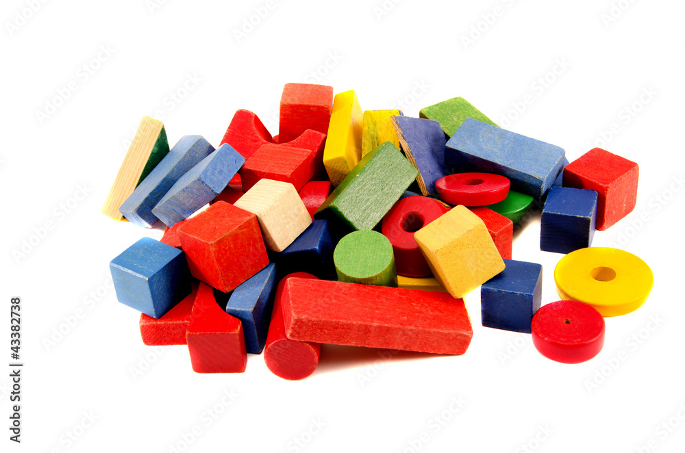isolated on white toy details for building isolated on white toy details for building