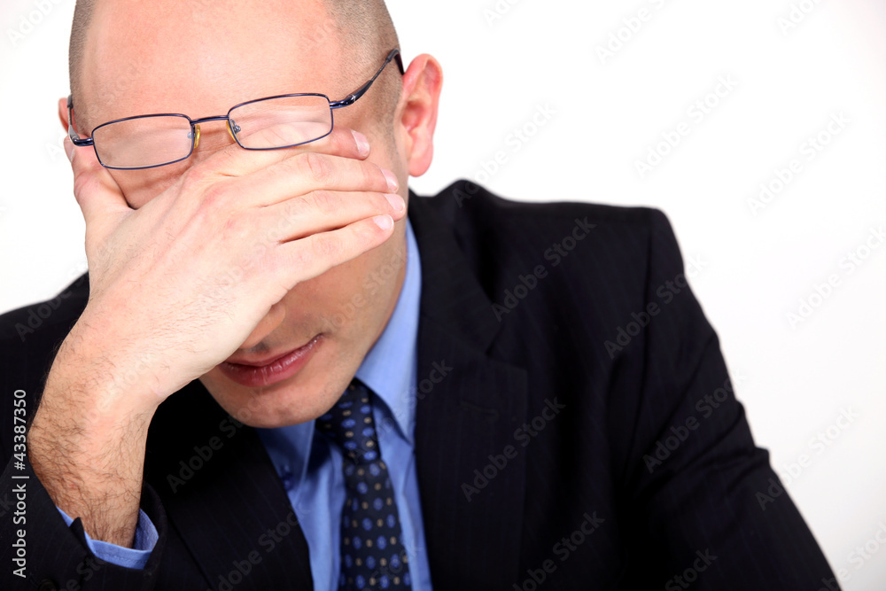 Business man under pressure