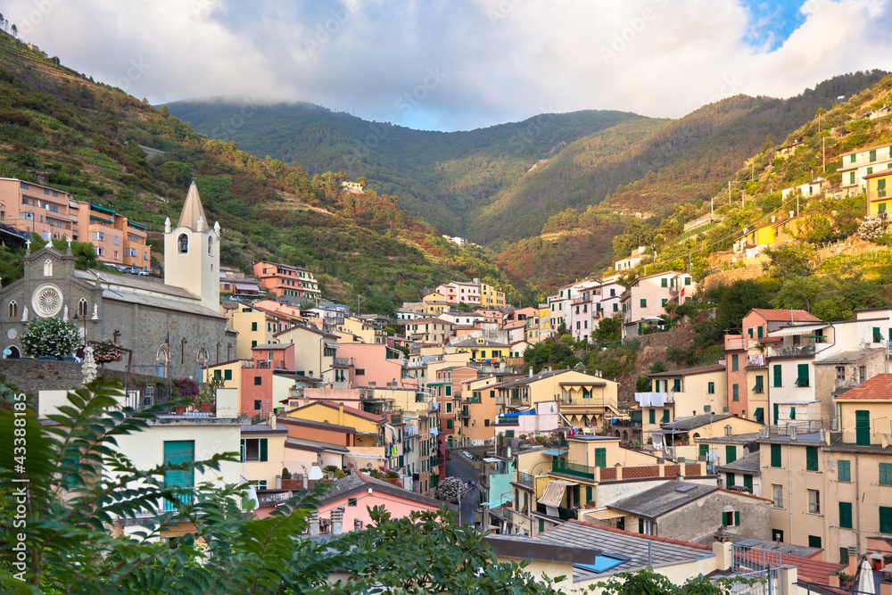 Village of Riomaggiore, Cinque Terre, Italy