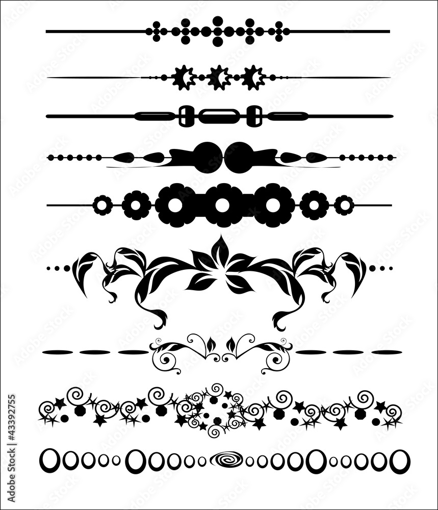 Obraz premium Ornamental and Page Decoration Design Elements