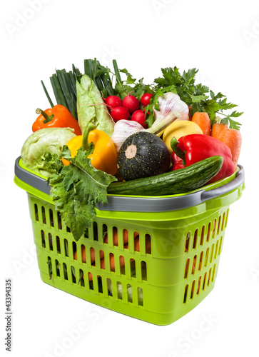 Vegetable Groceries in Shopping Basket
