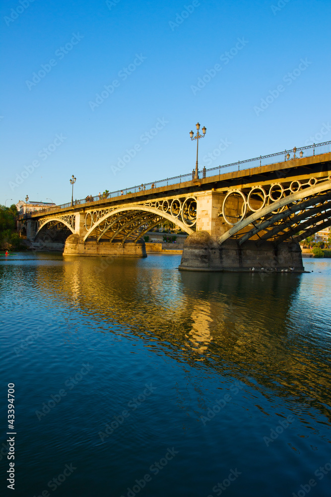 Fototapeta premium Triana Bridge in Seville, Spain