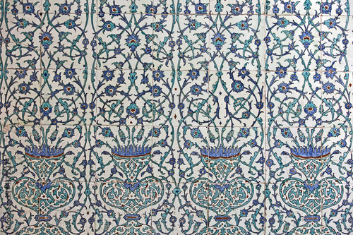 Tiled wall in Harem of Topkapi Palace