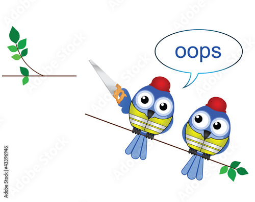 Comical construction workers