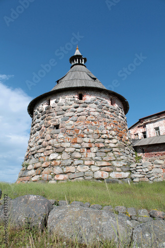 Solovetsky Monastery. Korozhnaya tower of Solovki monastery photo