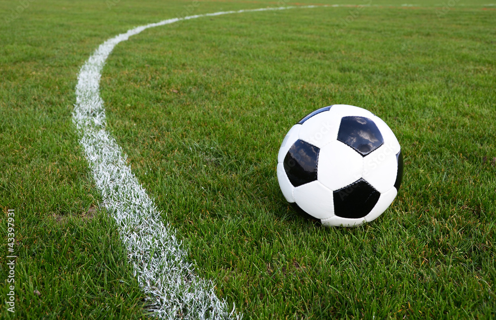 Soccer ball on the field Soccer ball on the field