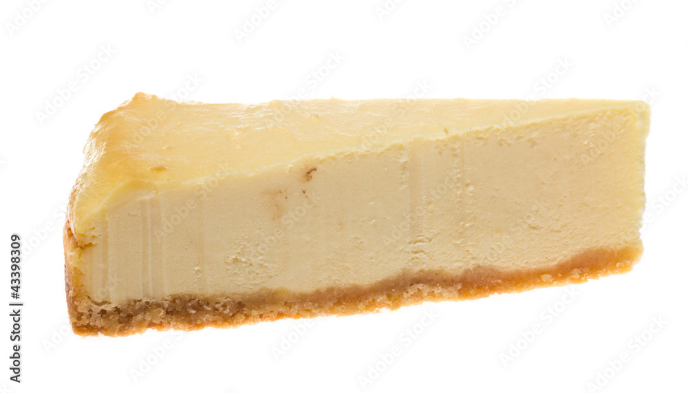 Cheesecake isolated on white background