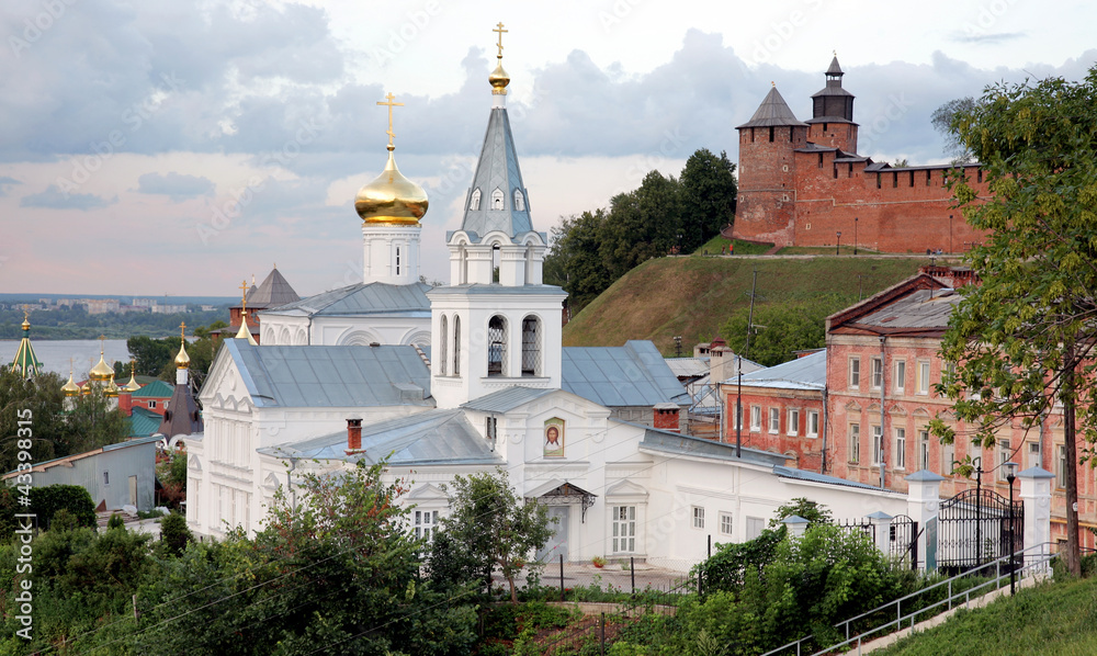 Sunset view of Nizhny Novgorod Russia