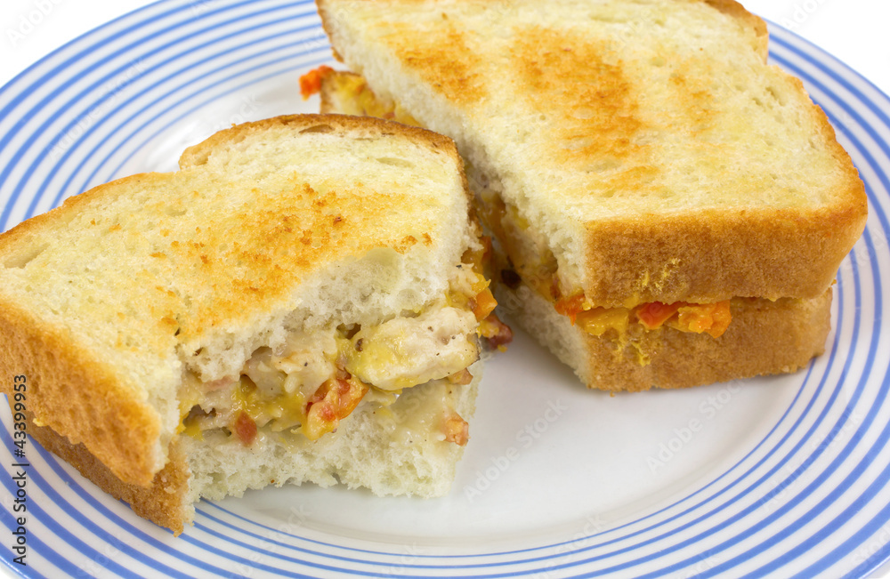 Chicken and cheese sandwich