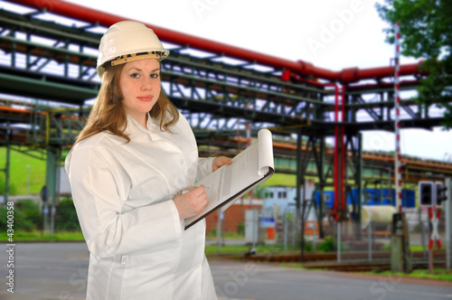 Frau im Beruf Chemiker photo