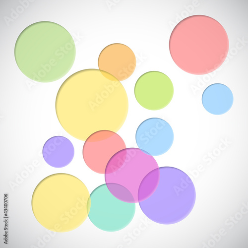 Colorful background with dent circles.