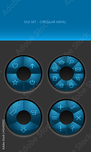 Vector GUI Set - Radial Menus