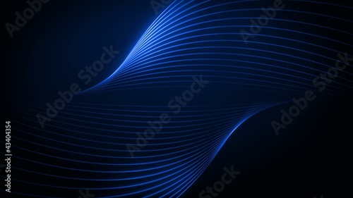 Lines slowly rotate along a twisted plane.