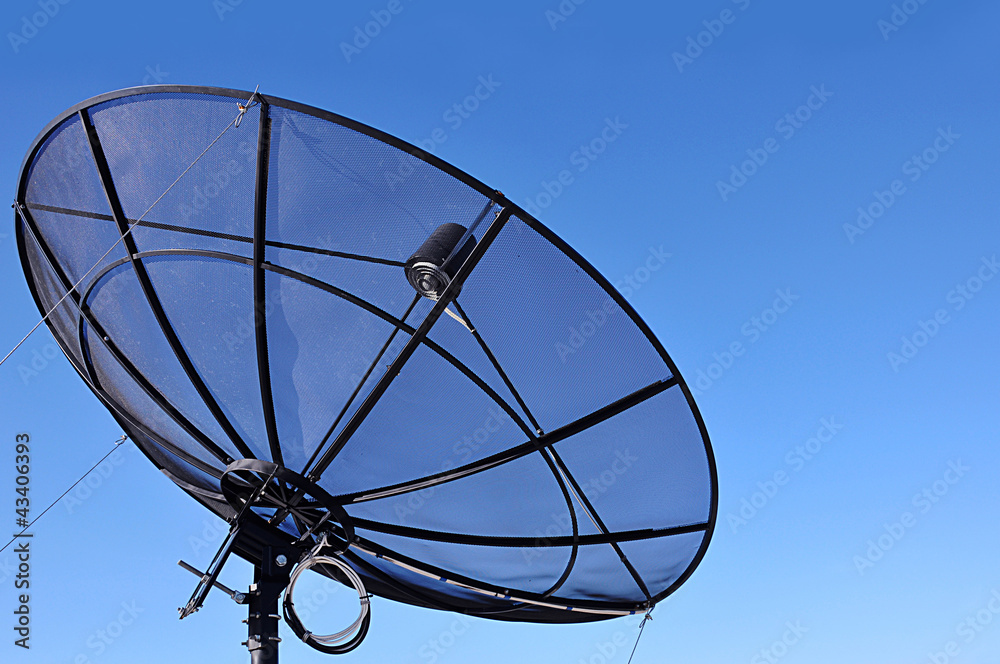 A satellite dish