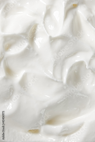 Fresh sour cream background
