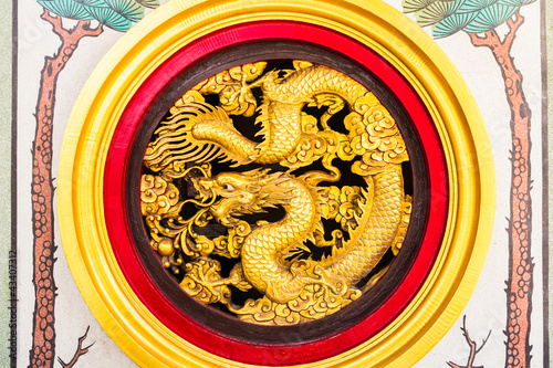 gold dragon china temple,thailand