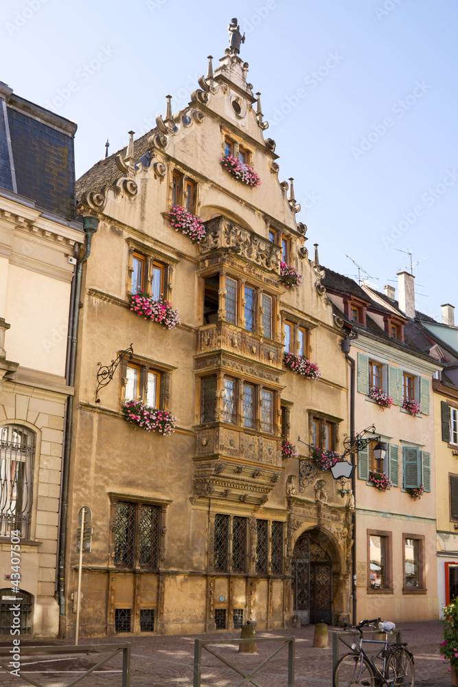 The famous house known as Maison Pfister in Colmar, France