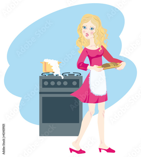 Milk eloped for an inexperienced young hostess