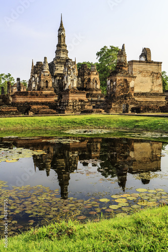 Sukhothai temple from thailand history
