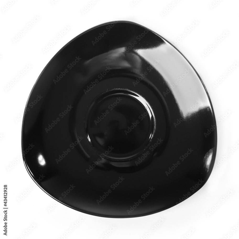 Triangle saucer isolated Triangle saucer isolated