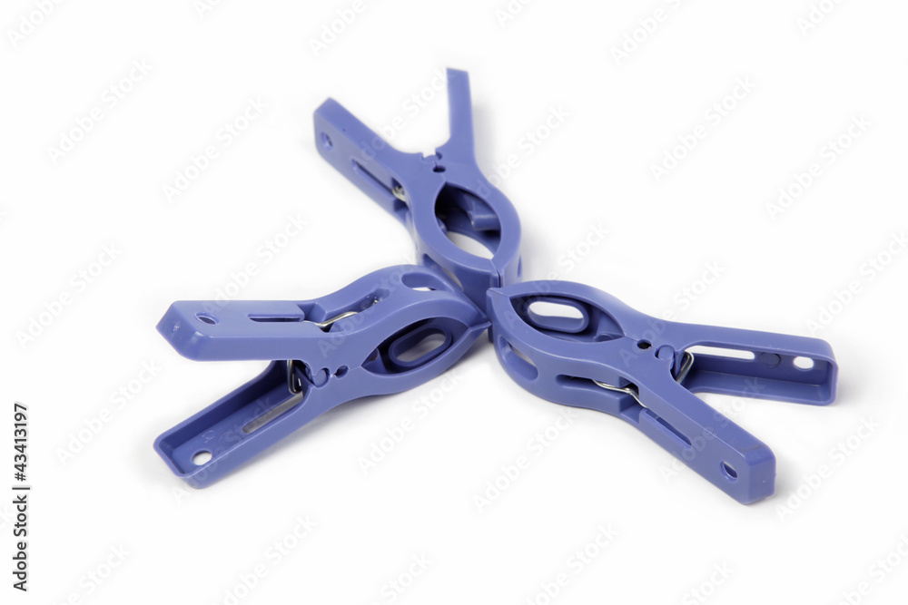 Clothespins, isolated on a white background. Clothespins, isolated on a white background.