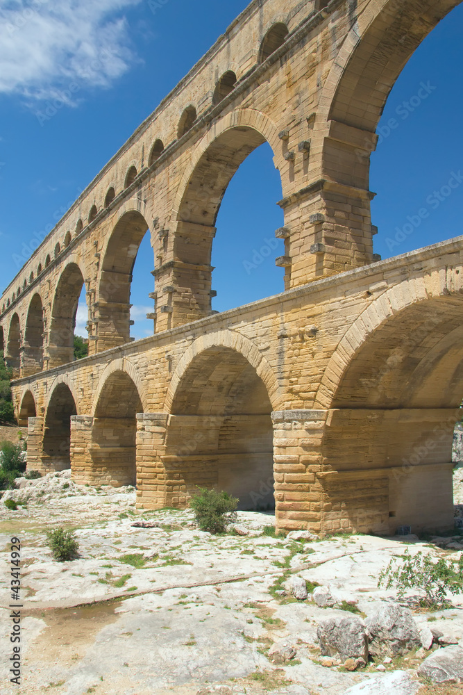 General view of the Pont du Gard (France)