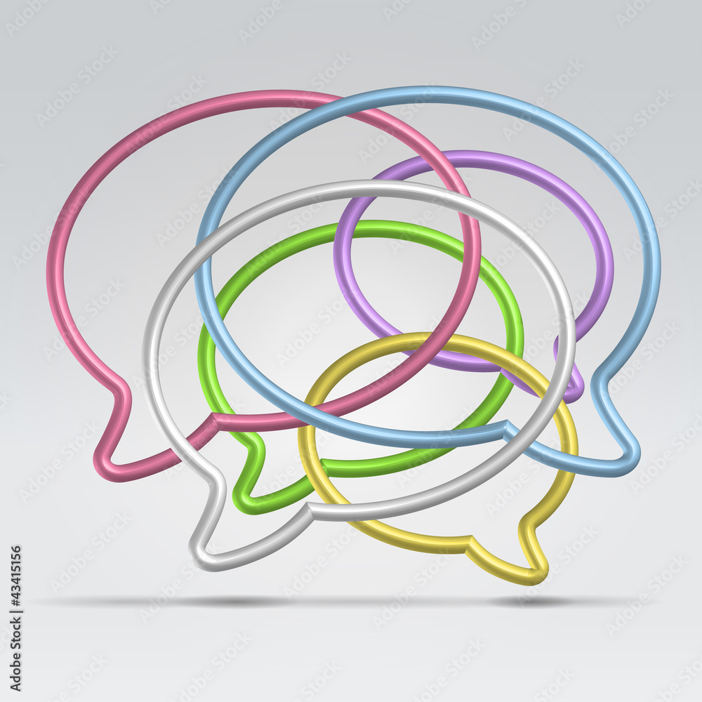 Wire dialogue balloons Wire dialogue balloons